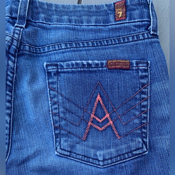 7 For All Mankind Denim - seven for all mankin capri jeans cut 705474 style U17102S-202S